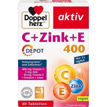 Doppelherz C + Zinc + E 400 - 40 Tablets