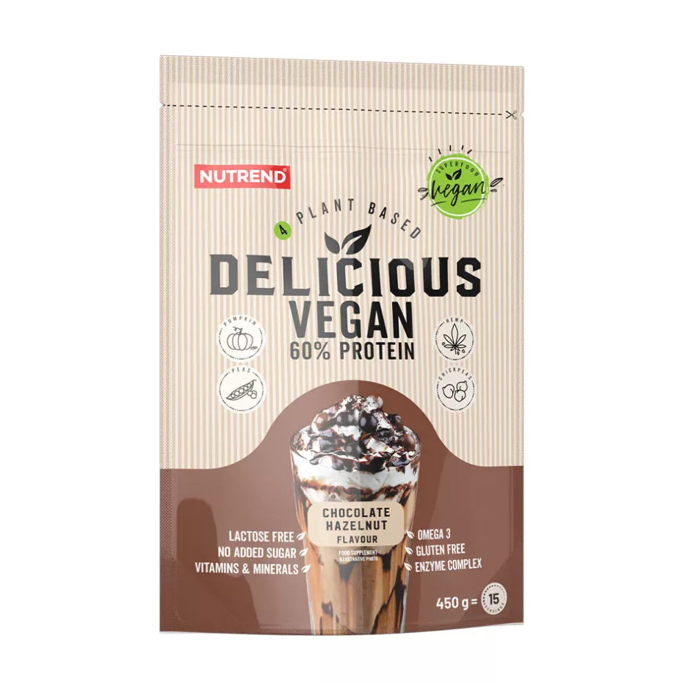 Delicious Vegan Protein (450 g, Chocolate Hazelnut)