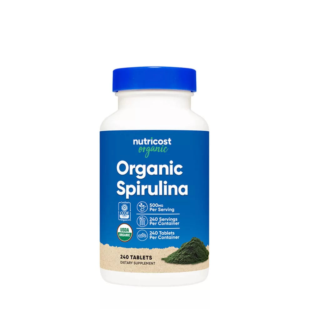 Nutricost Organic Spirulina (240 Tablets)