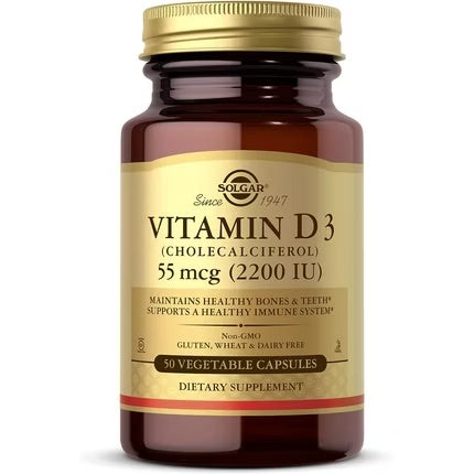 Solgar Vitamin D3 2200 IU Vegetable Capsules